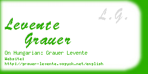 levente grauer business card